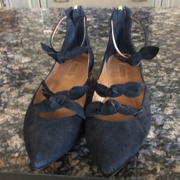 Aquazzura Shoes Aquazzura Suede Flats Poshmark